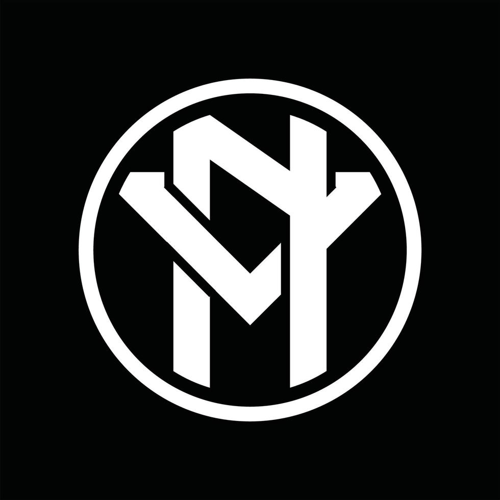 nv-Logo-Monogramm-Designvorlage vektor