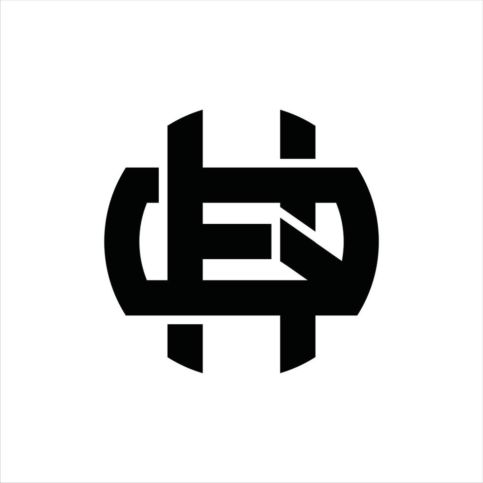 hq-Logo-Monogramm-Design-Vorlage vektor