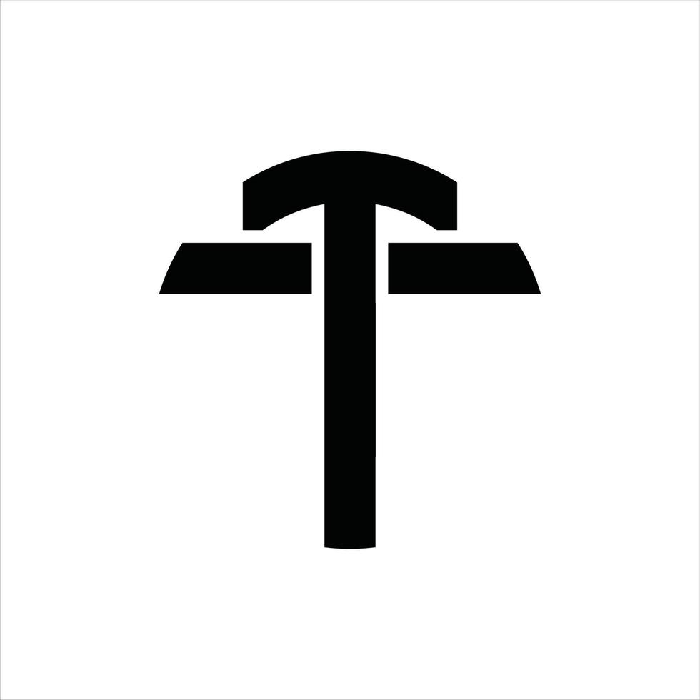 tt logotyp monogram design mall vektor