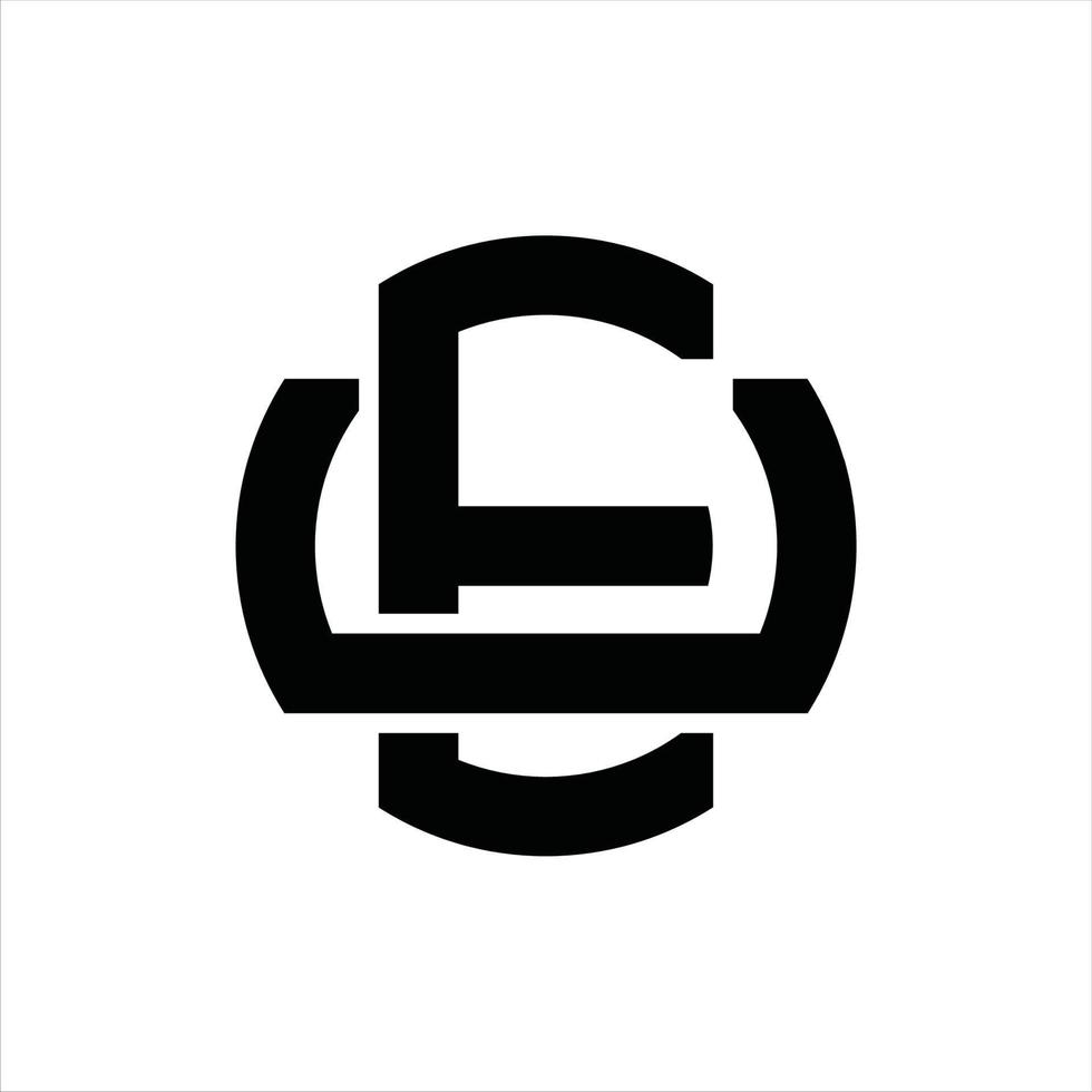 eu-Logo-Monogramm-Design-Vorlage vektor
