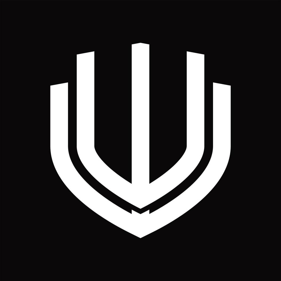 ww logotyp monogram årgång design mall vektor