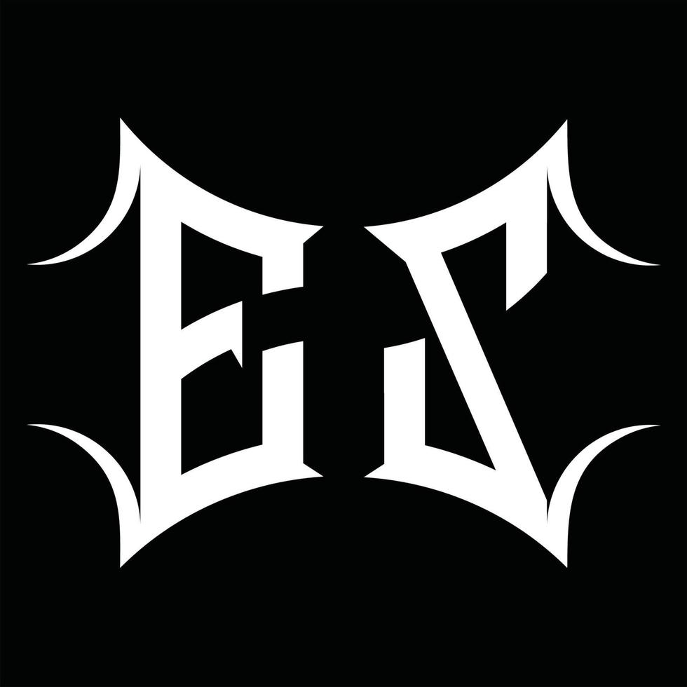 ez-Logo-Monogramm mit abstrakter Form-Design-Vorlage vektor