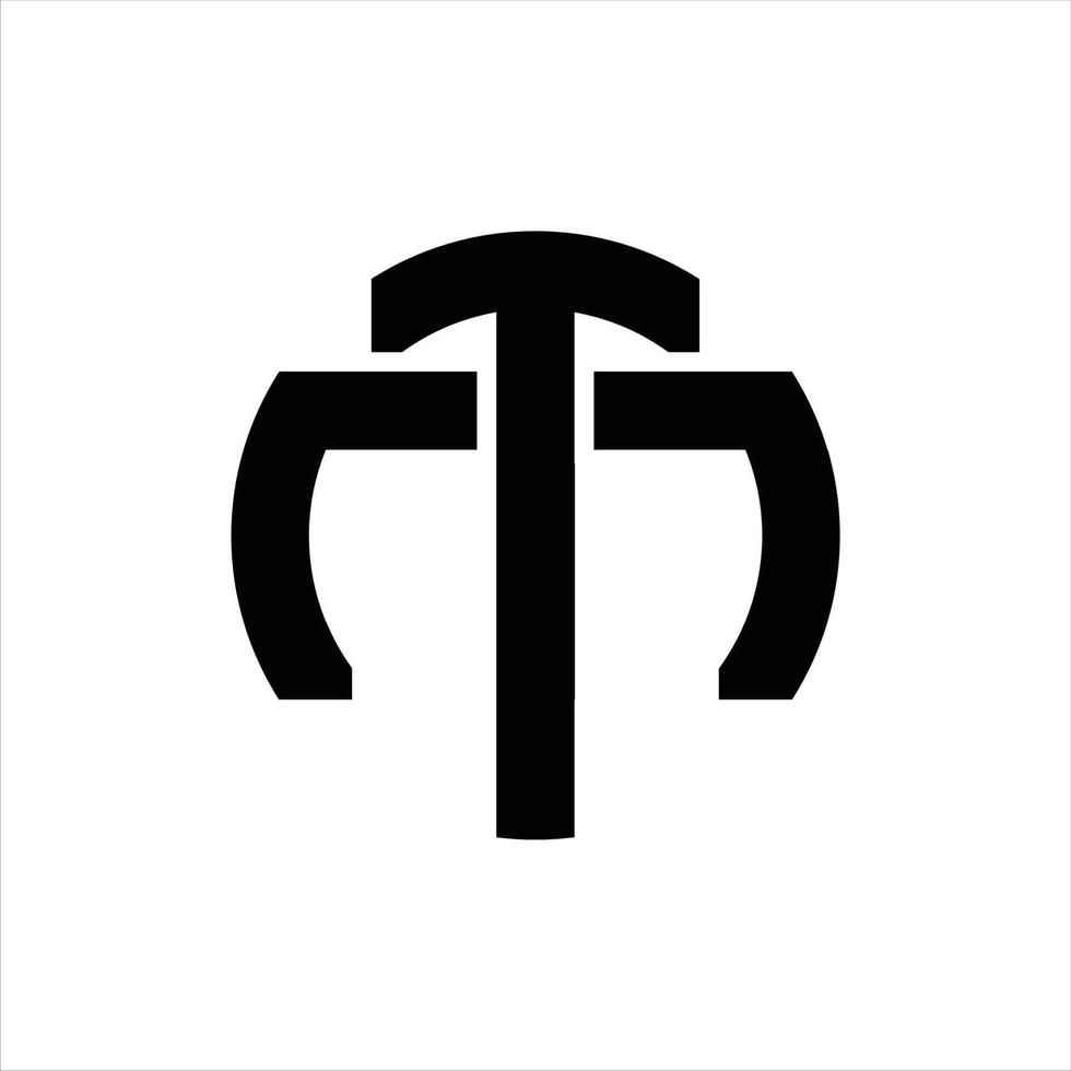 tm-Logo-Monogramm-Designvorlage vektor