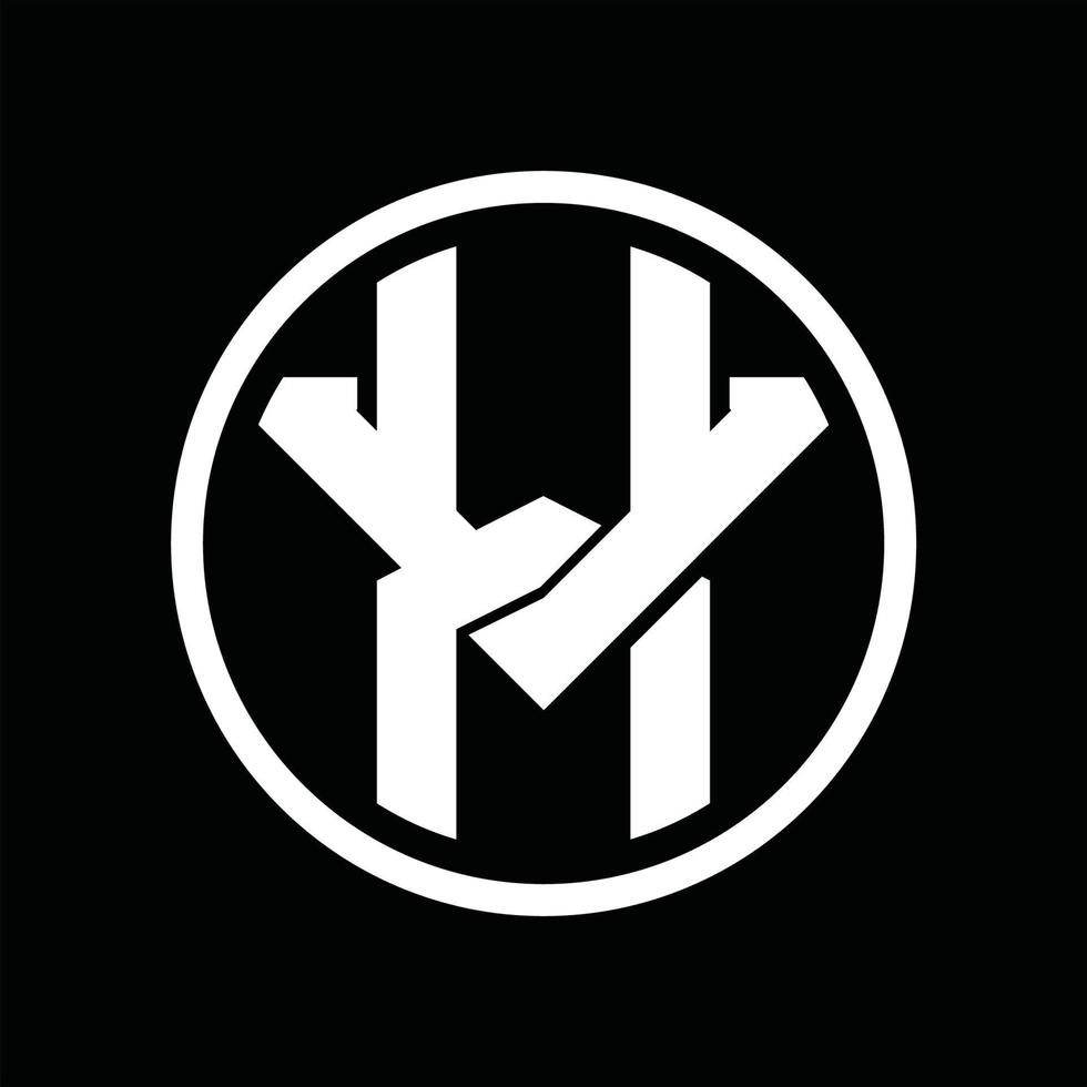 xv-Logo-Monogramm-Designvorlage vektor