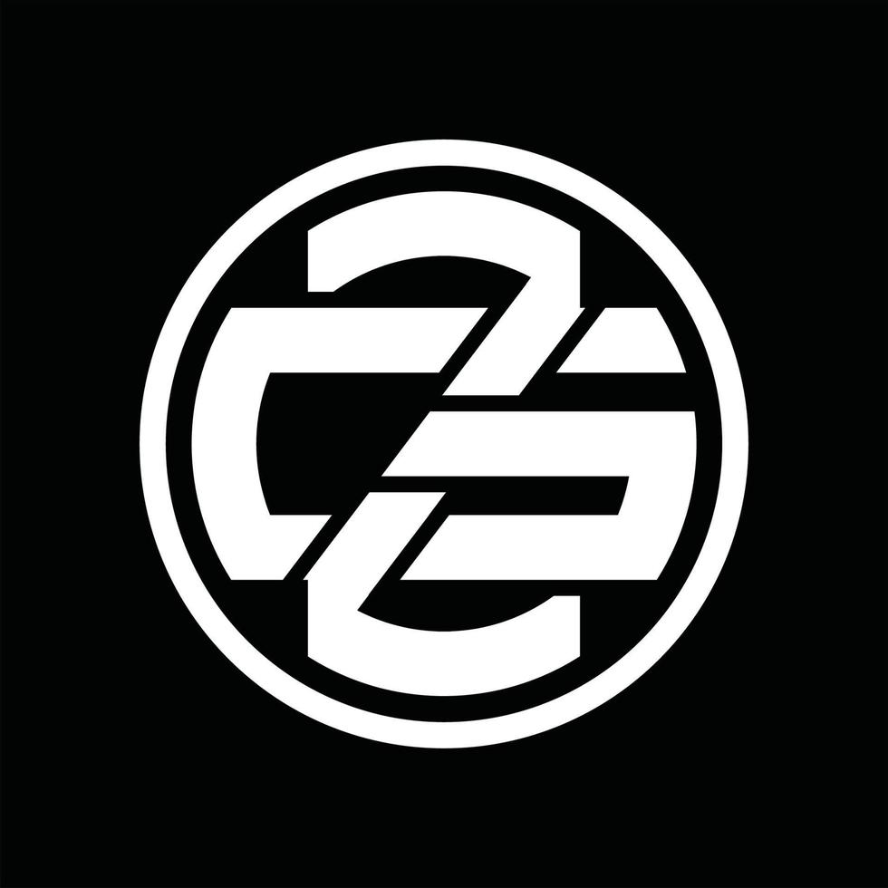 zg logotyp monogram design mall vektor