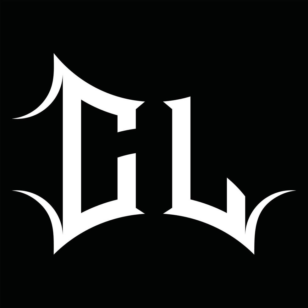 cl-Logo-Monogramm mit abstrakter Form-Design-Vorlage vektor