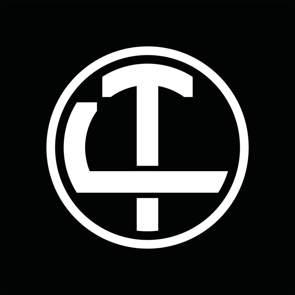 tl-Logo-Monogramm-Design-Vorlage vektor