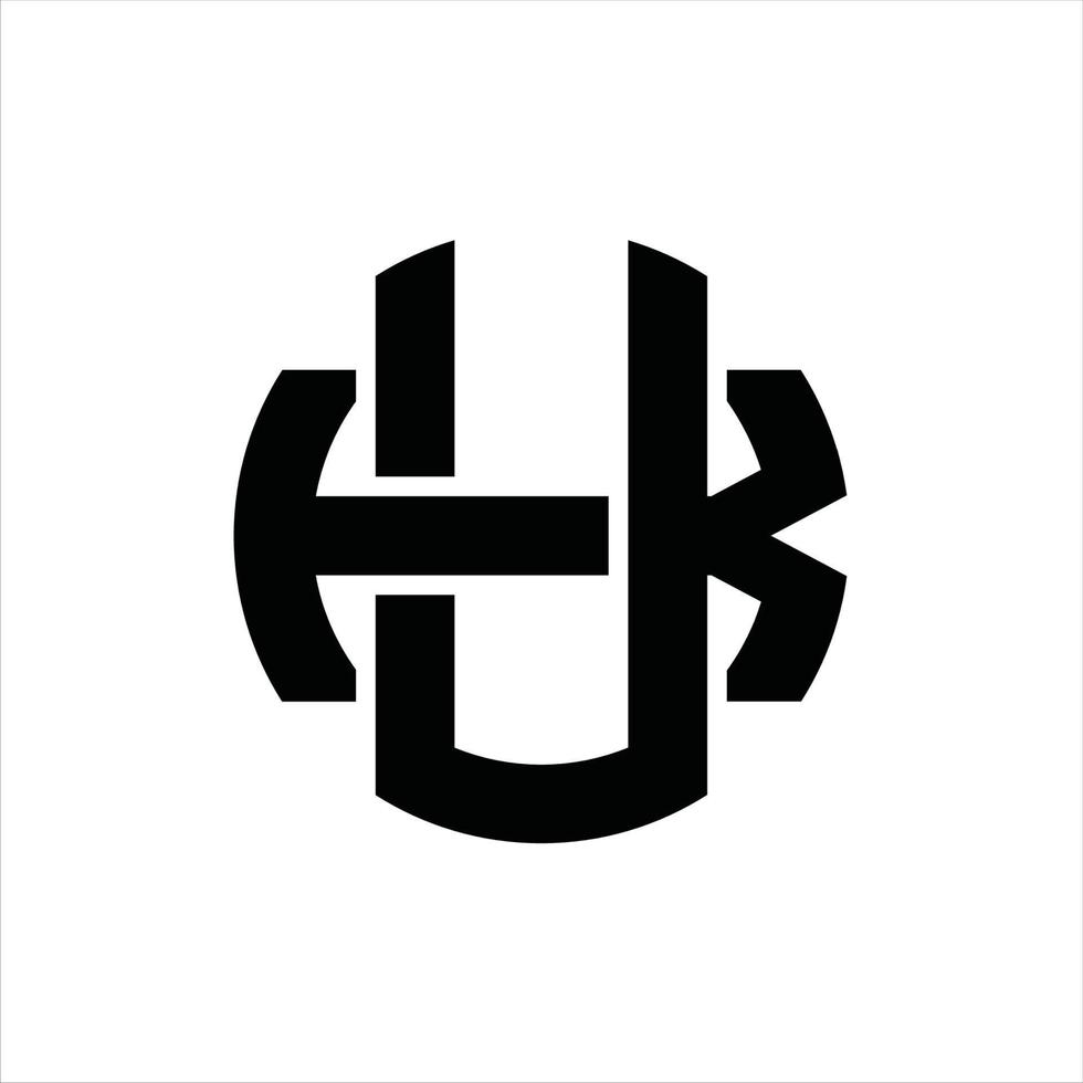 UK-Logo-Monogramm-Design-Vorlage vektor