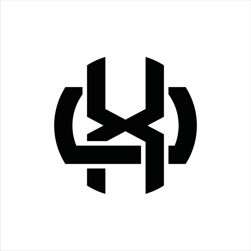 xu logotyp monogram design mall vektor