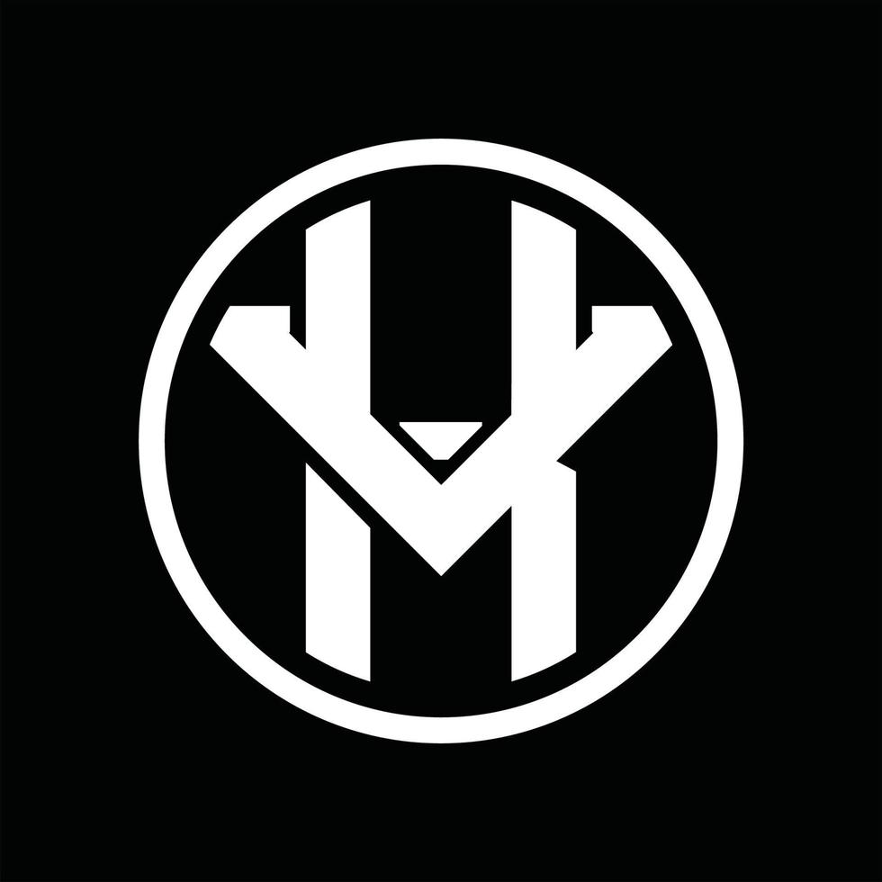 kv logotyp monogram design mall vektor