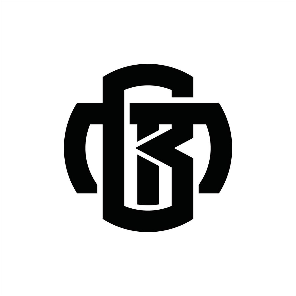 bm logotyp monogram design mall vektor