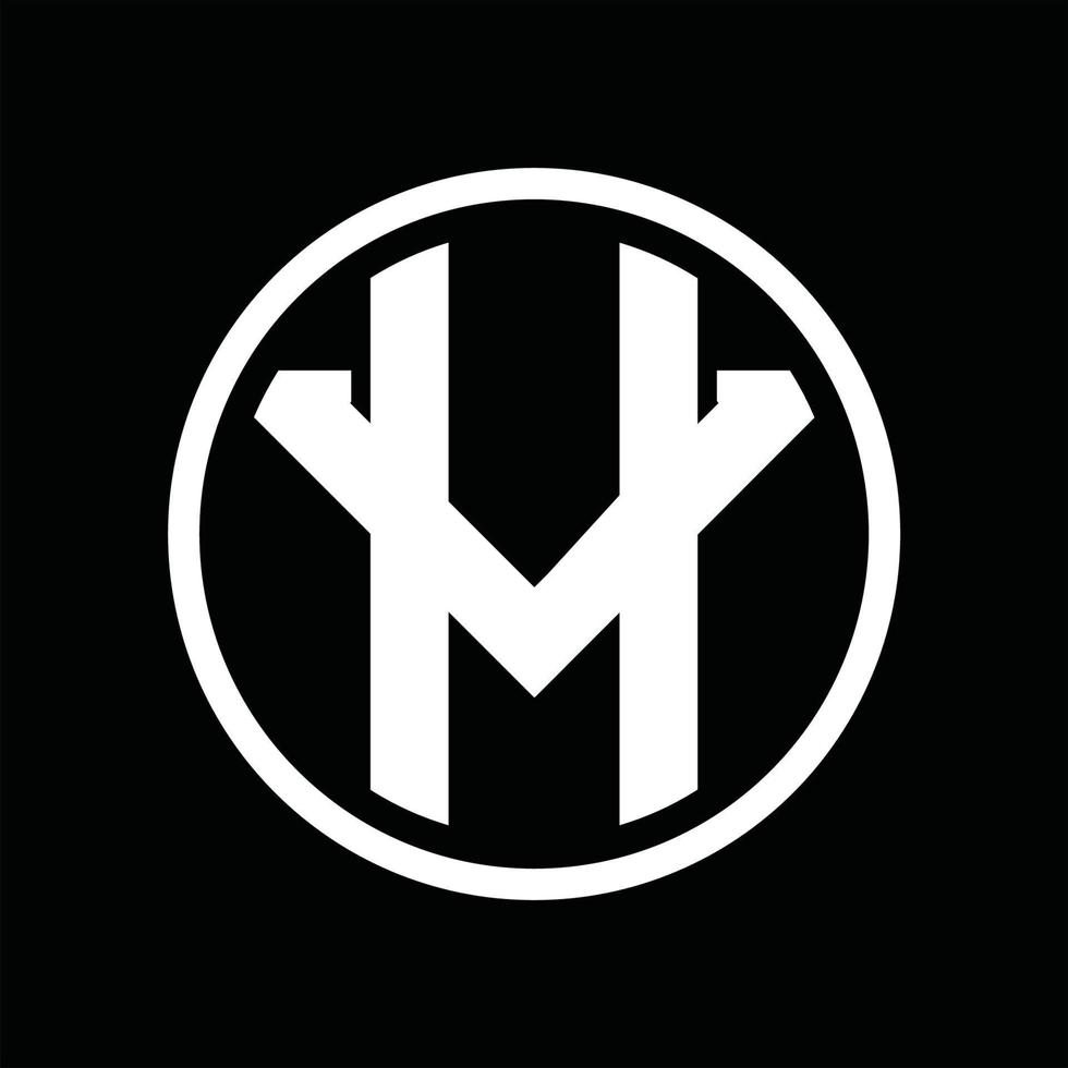 HV-Logo-Monogramm-Designvorlage vektor
