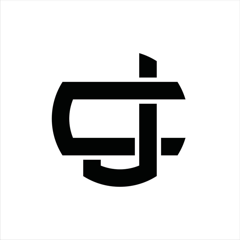 JC-Logo-Monogramm-Design-Vorlage vektor