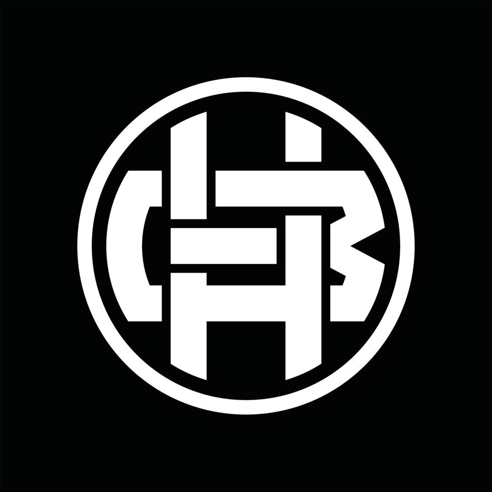 hb logotyp monogram design mall vektor