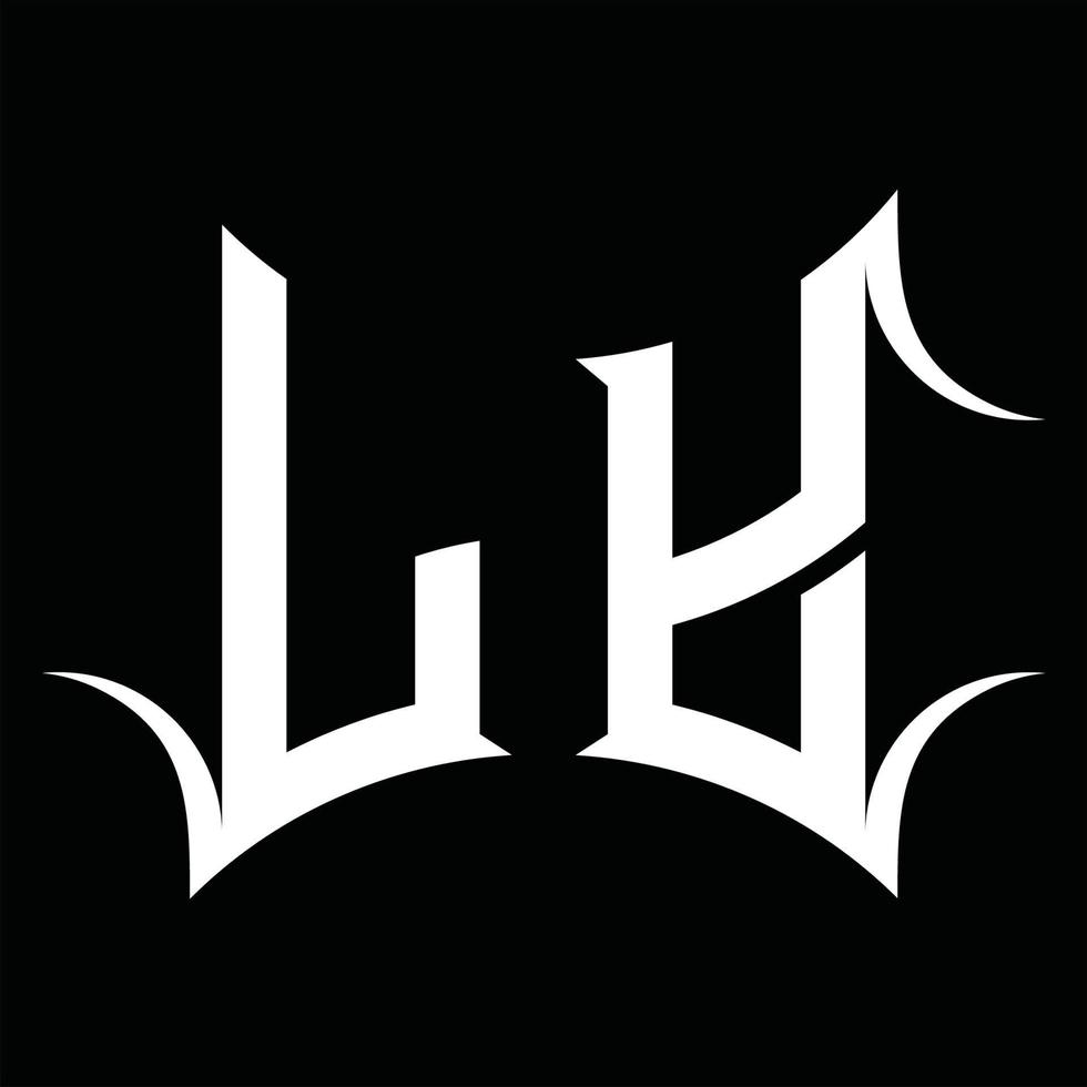 ly-Logo-Monogramm mit abstrakter Form-Design-Vorlage vektor