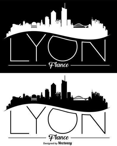 Vektor Lyon Skyline