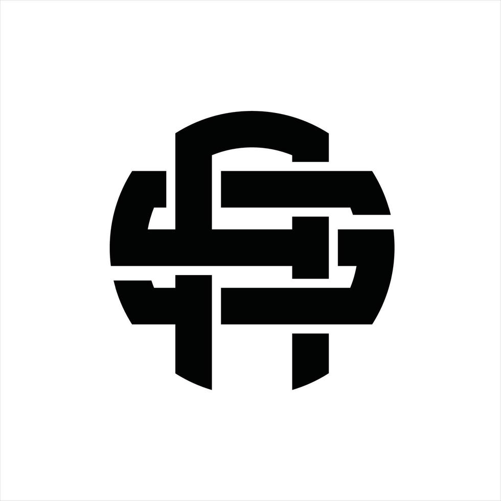 som logotyp monogram design mall vektor