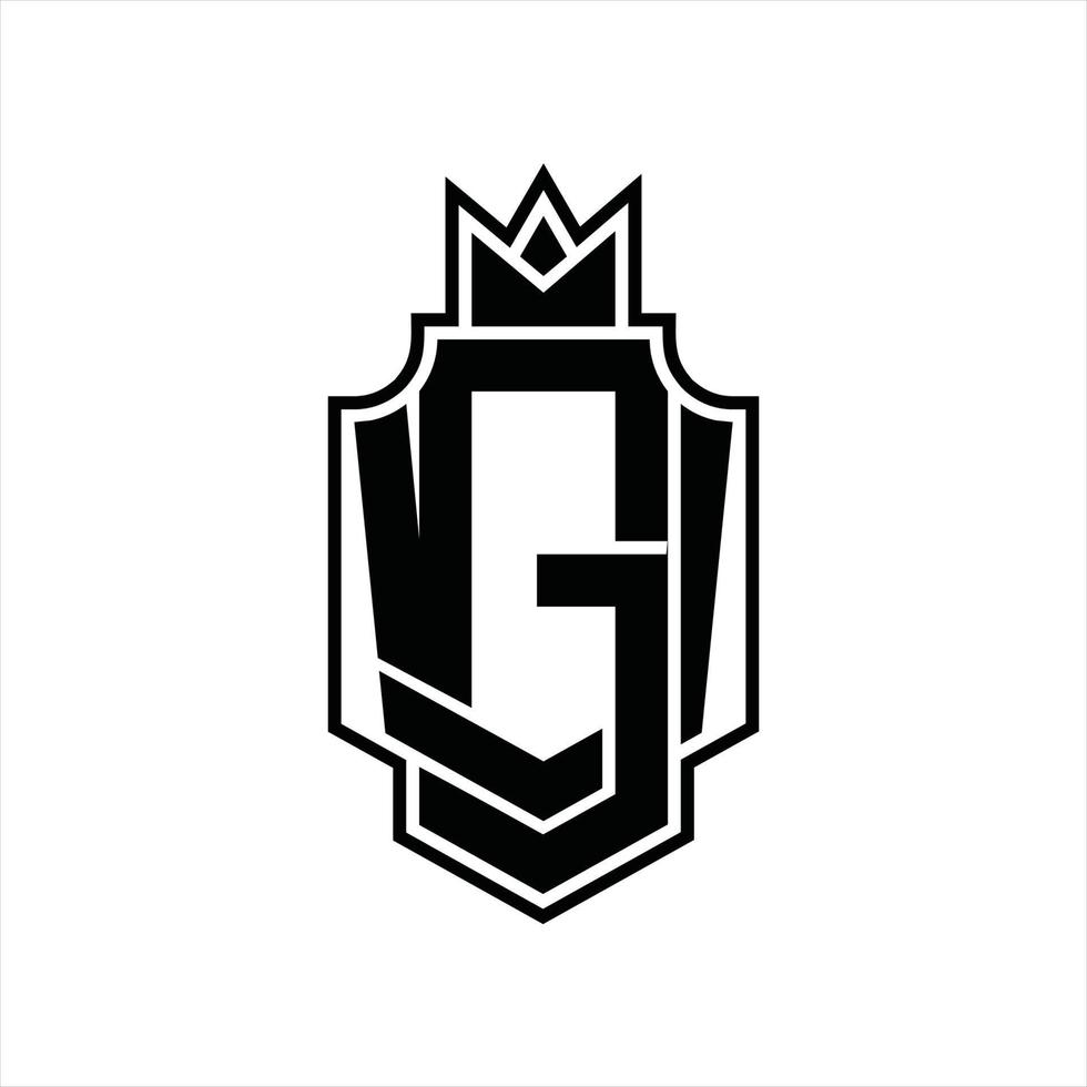 gv-Logo-Monogramm-Design-Vorlage vektor