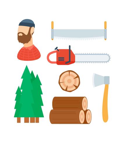 Gratis Unika Woodcutter Vectors