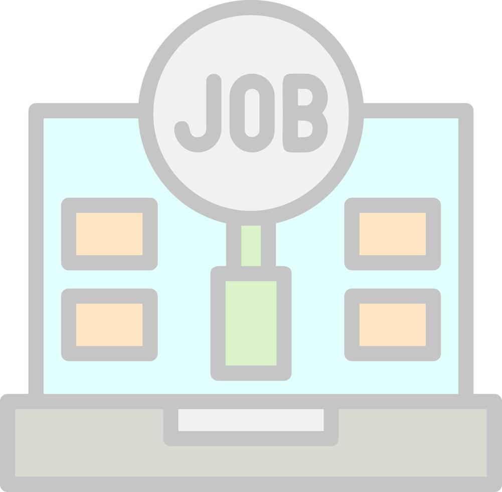 Jobsuche-Vektor-Icon-Design vektor