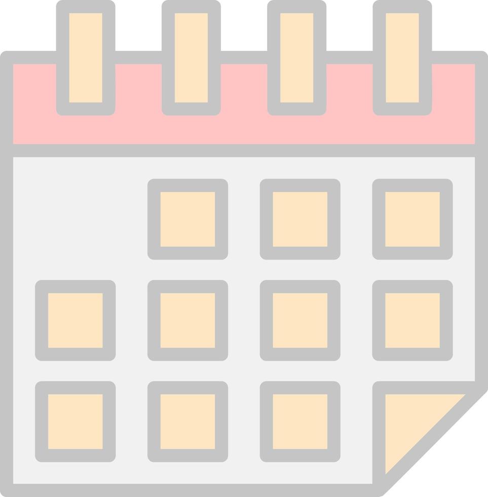 Kalender-Vektor-Icon-Design vektor