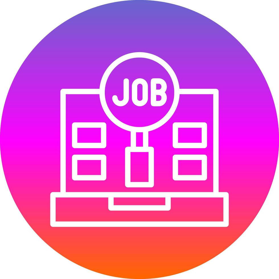 Jobsuche-Vektor-Icon-Design vektor