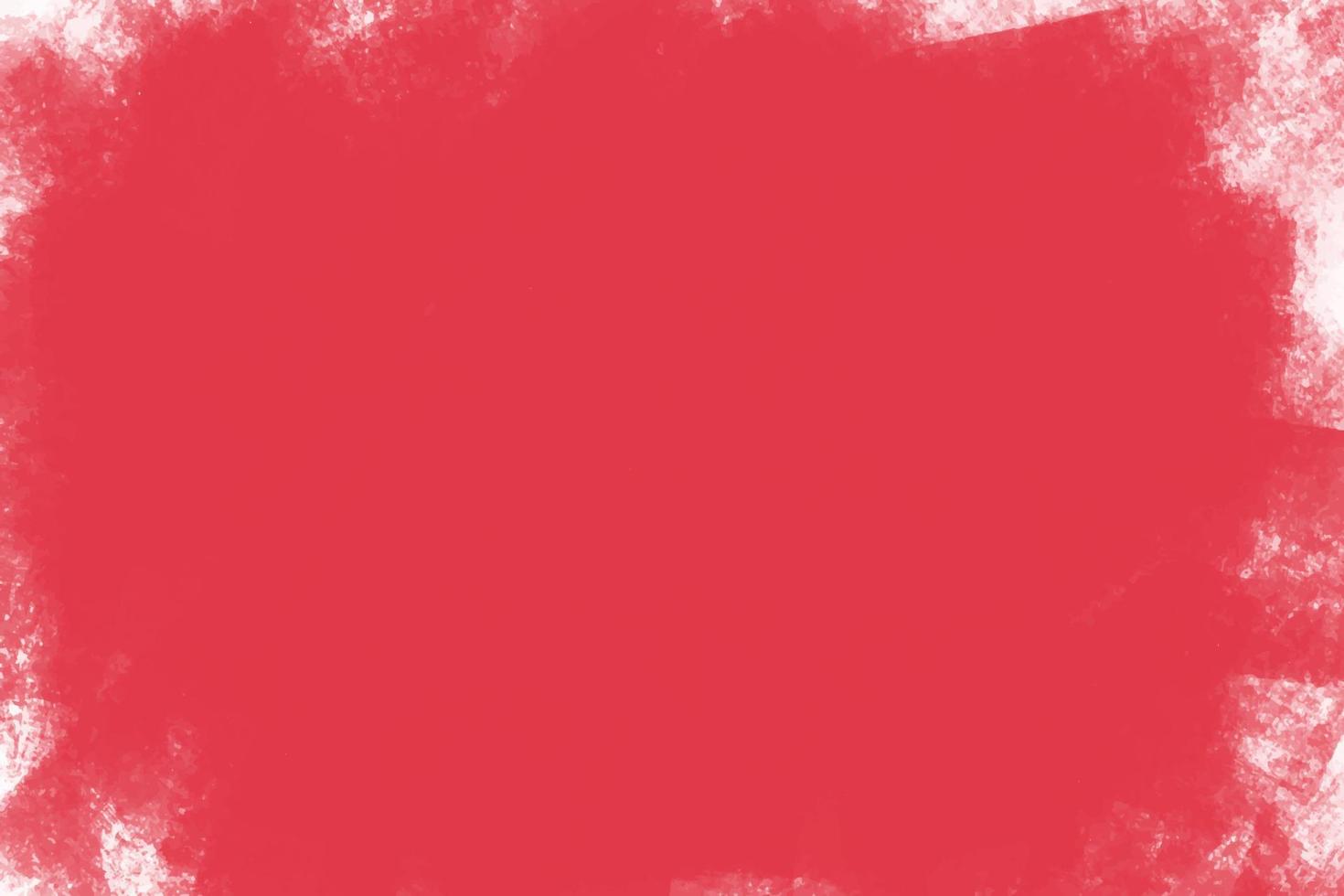 röd bakgrund med borsta stroke av måla på duk, vektor