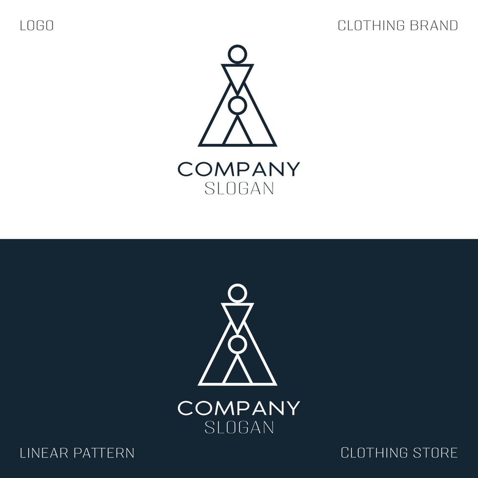 klänningar logotyp, vektor logotyp mall