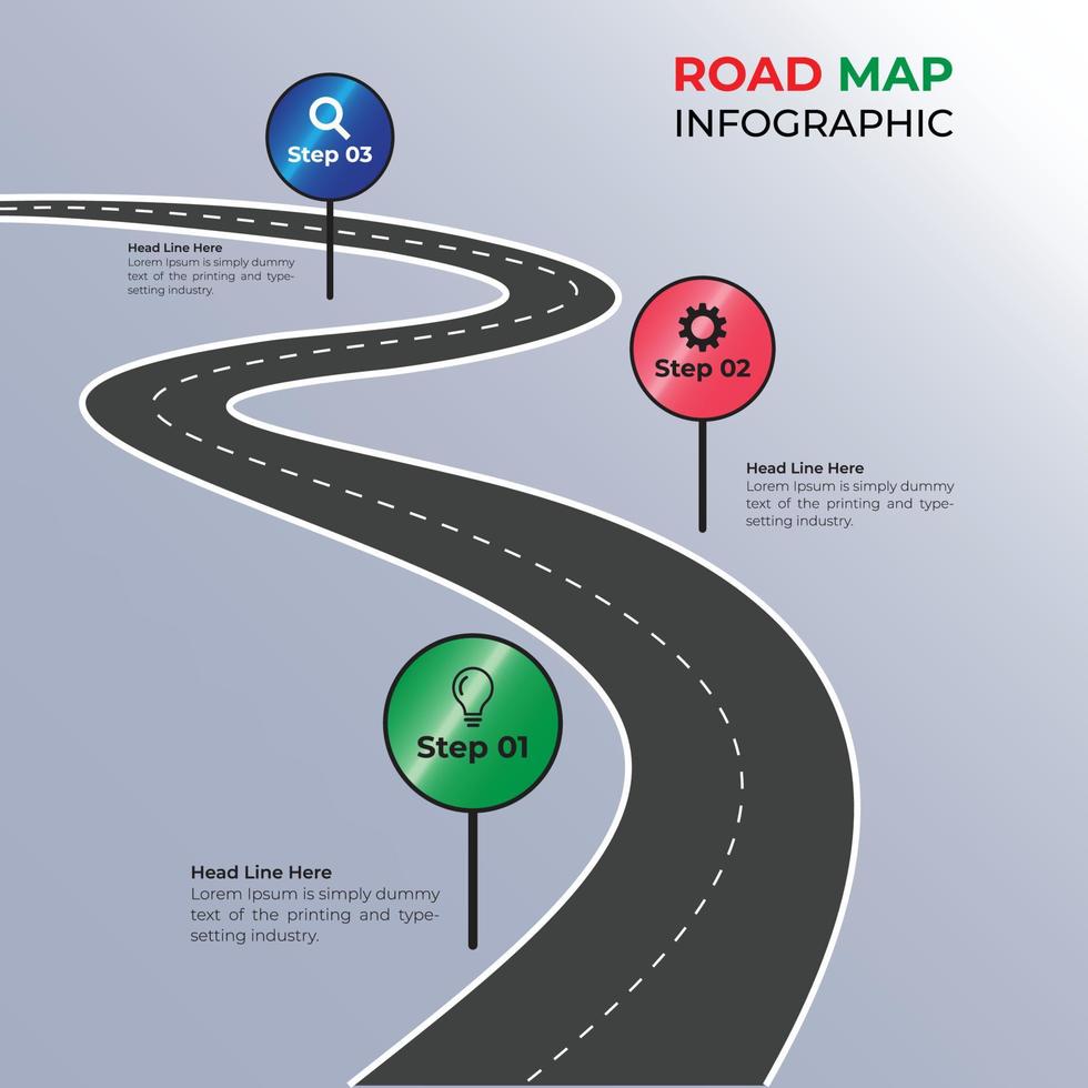 väg Karta infographic rostfri metall infographic element. flödesschema steg märka, data visualisering info grafik presentation baner design. vektor