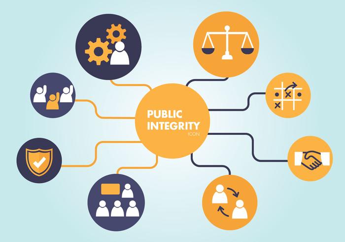 public integrity icon vector pack