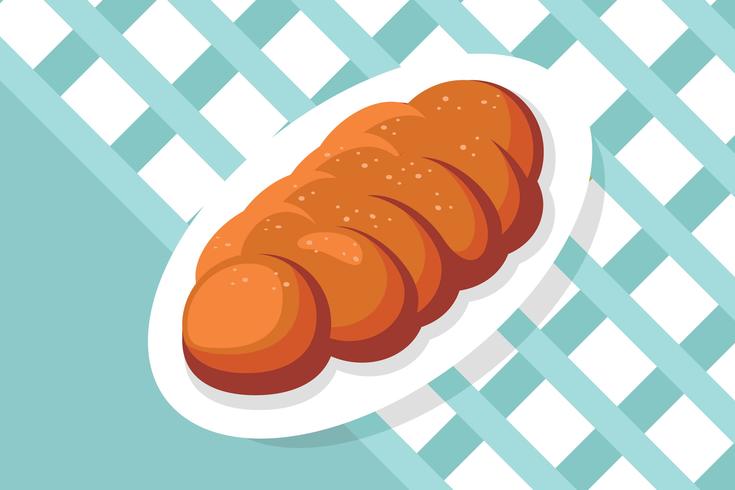 challah illustration vektor