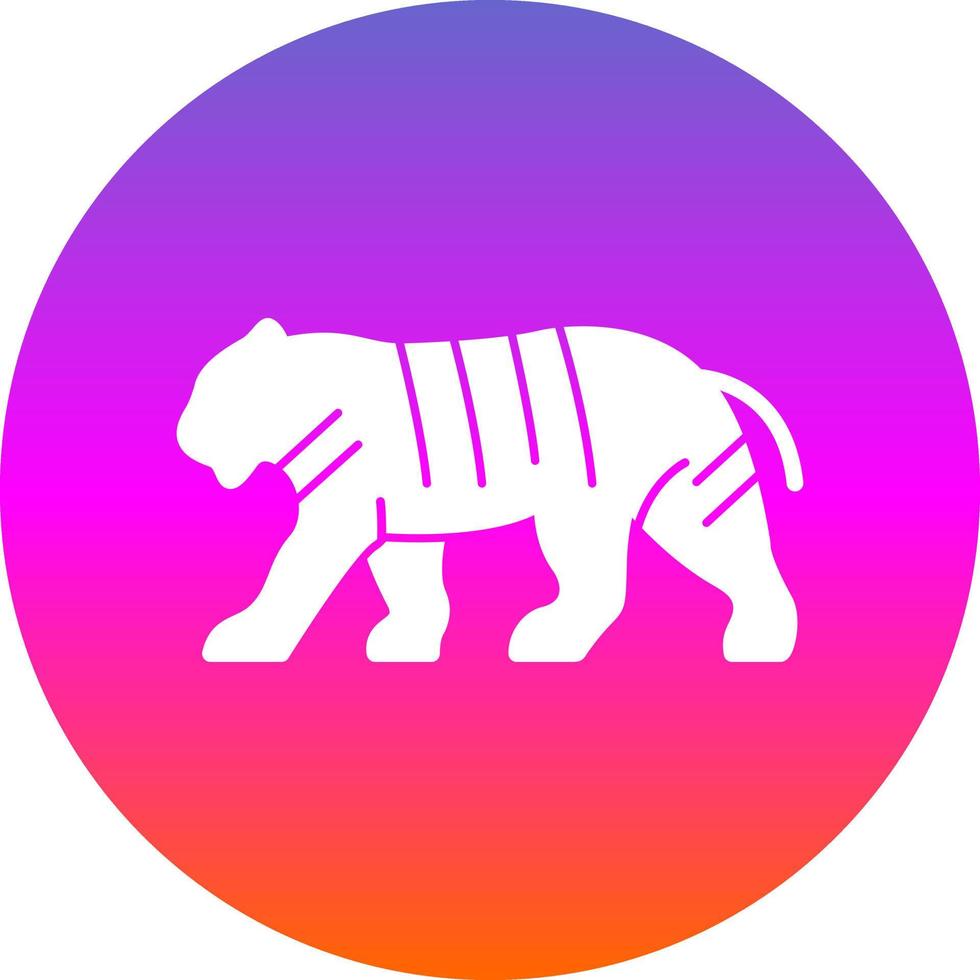 Tiger-Vektor-Icon-Design vektor