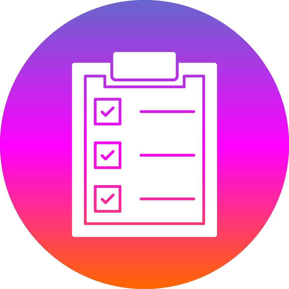 checklista vektor ikon design