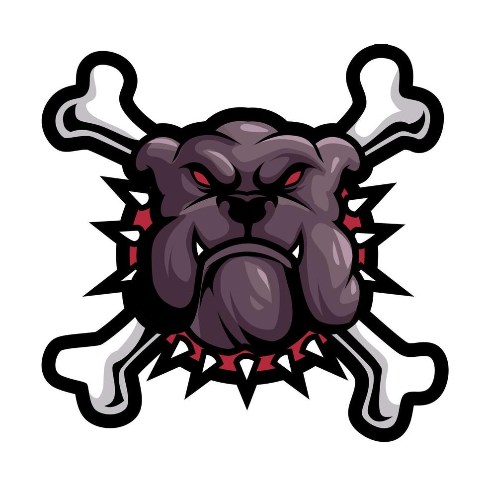 buldog-vektor-tier-logo-vorlage vektor