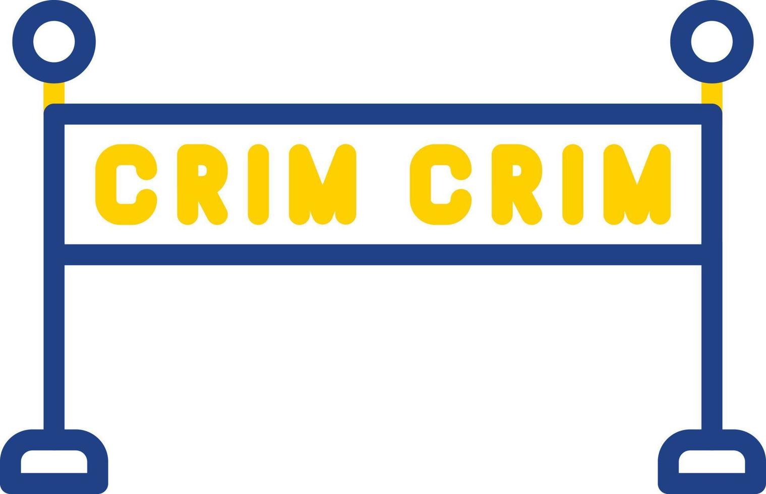 brottslighet scen vektor ikon design