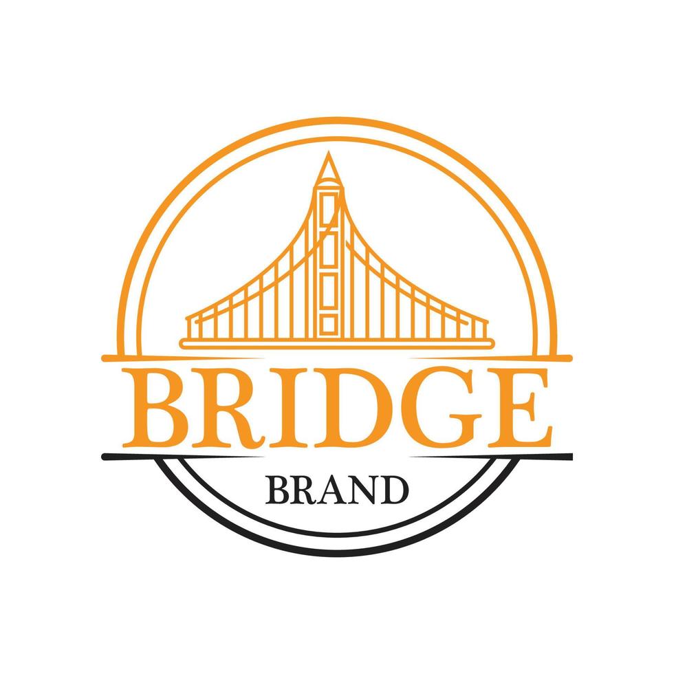 Bridge-Logo-Icon-Design und Business-Symbol vektor