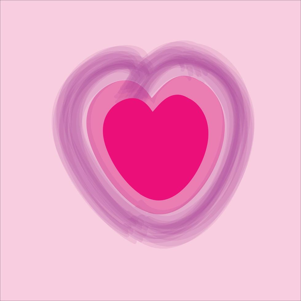 Herzen Musterdesign. rosa und lila farben. Vektor-Illustrator. vektor