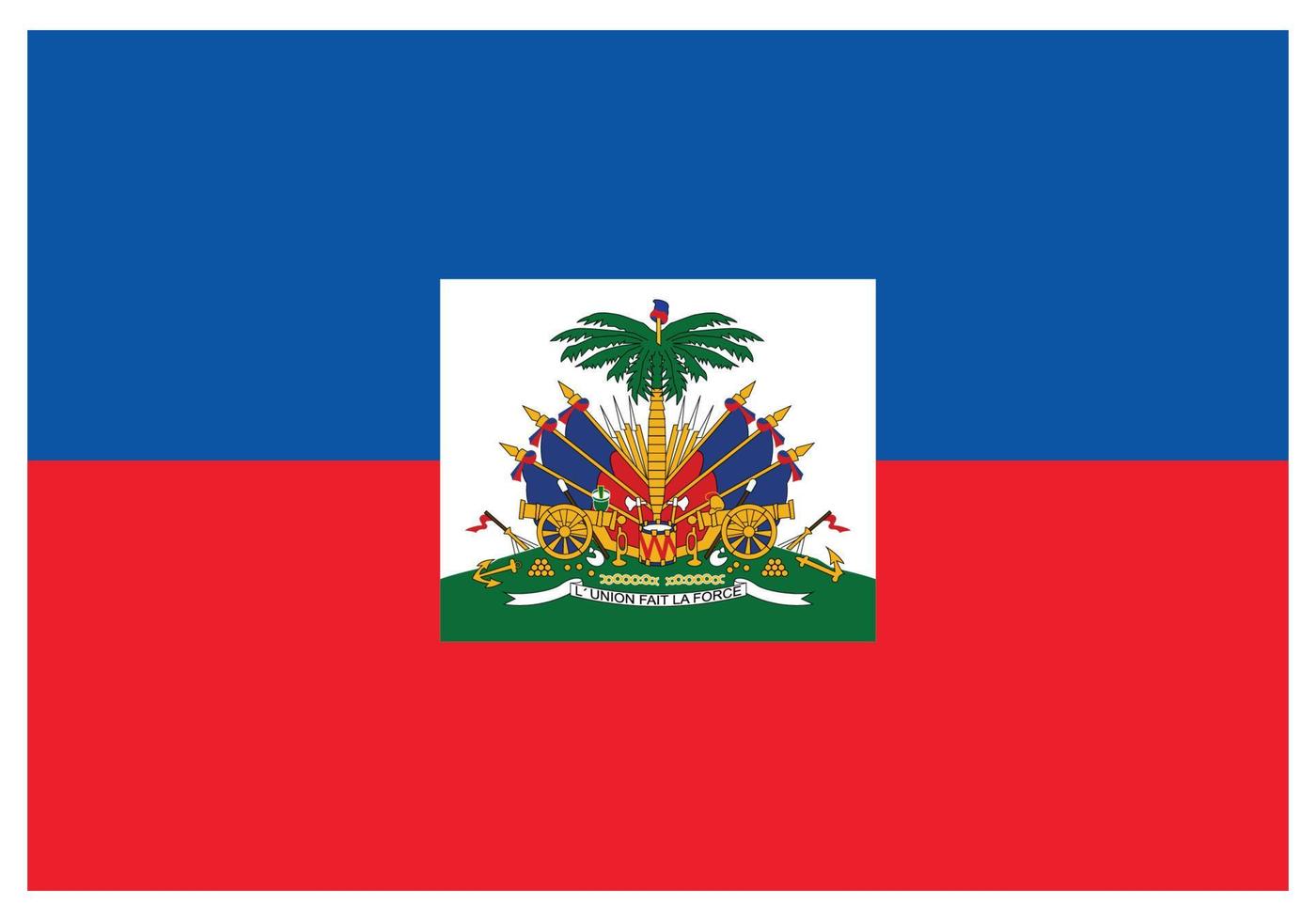 Nationalflagge von Haiti - flaches Farbsymbol. vektor