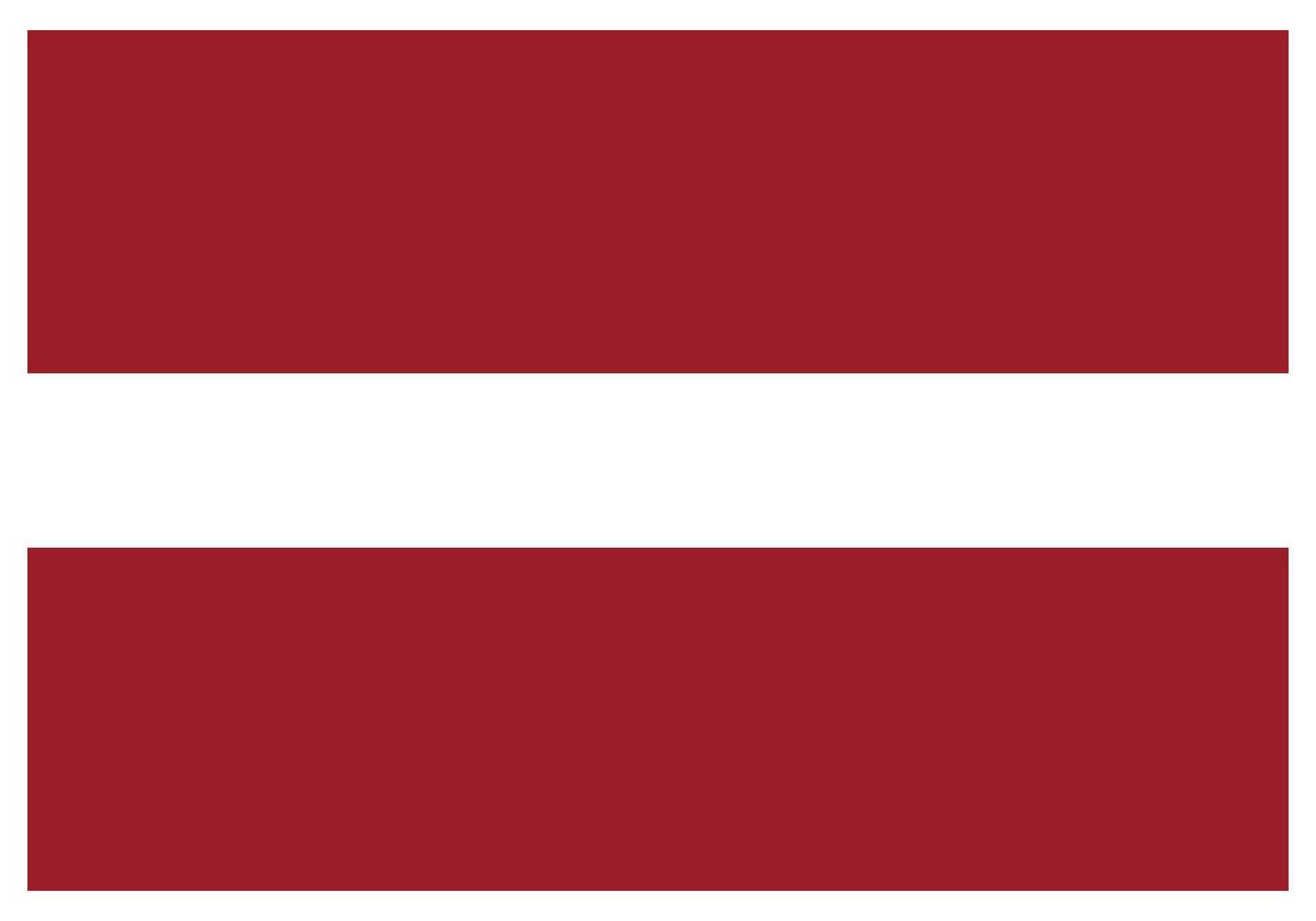 nationell flagga av lettland - platt Färg ikon. vektor