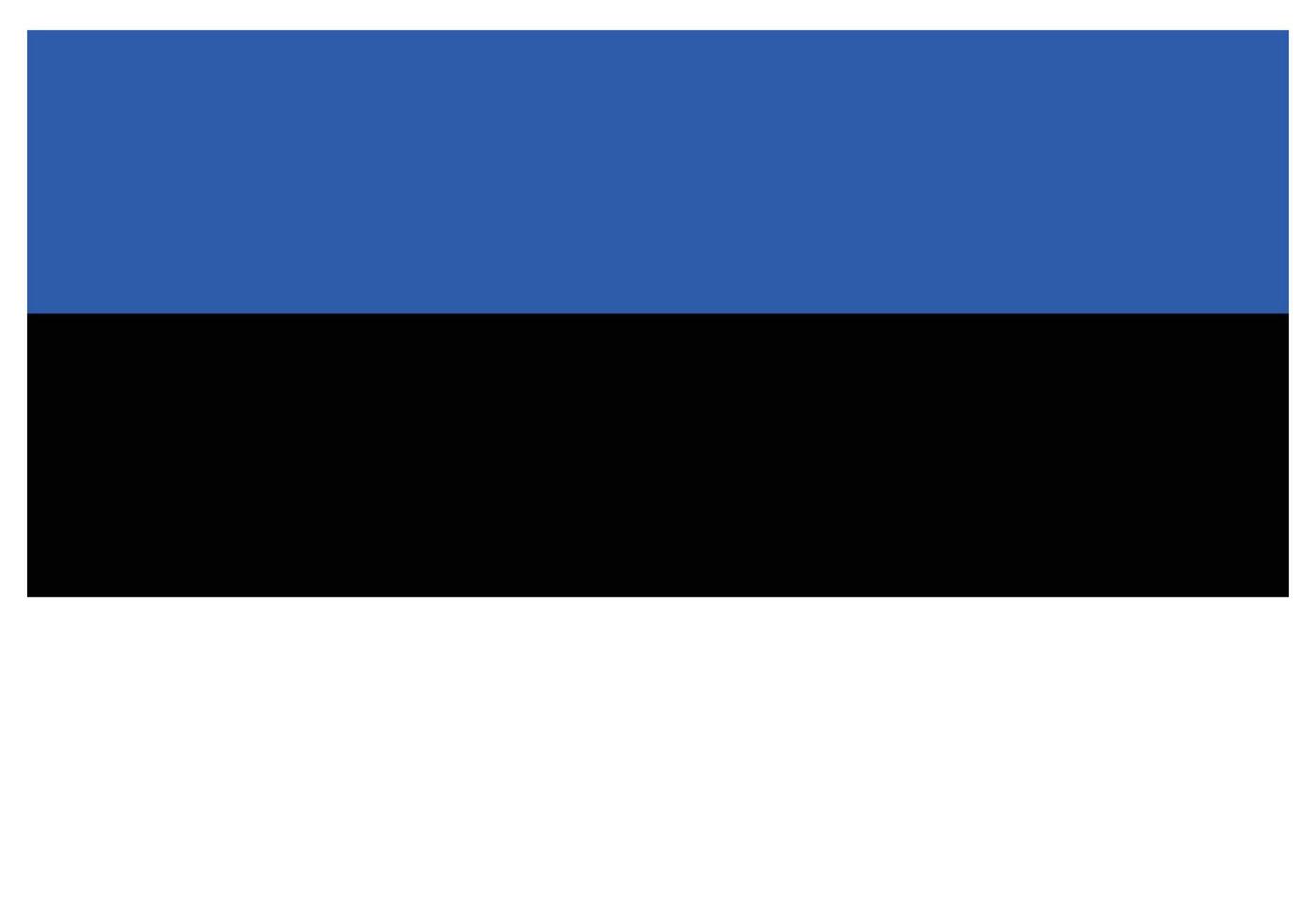 nationell flagga av estland - platt Färg ikon. vektor