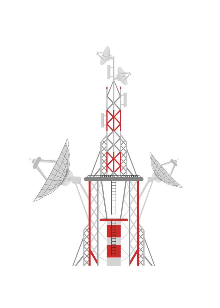 radio torn ikon i tecknad serie stil på en vit bakgrund. vektor illustration