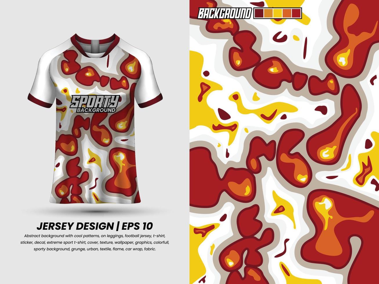 fotboll jersey design för sublimering, sport t skjorta design, mall jersey vektor