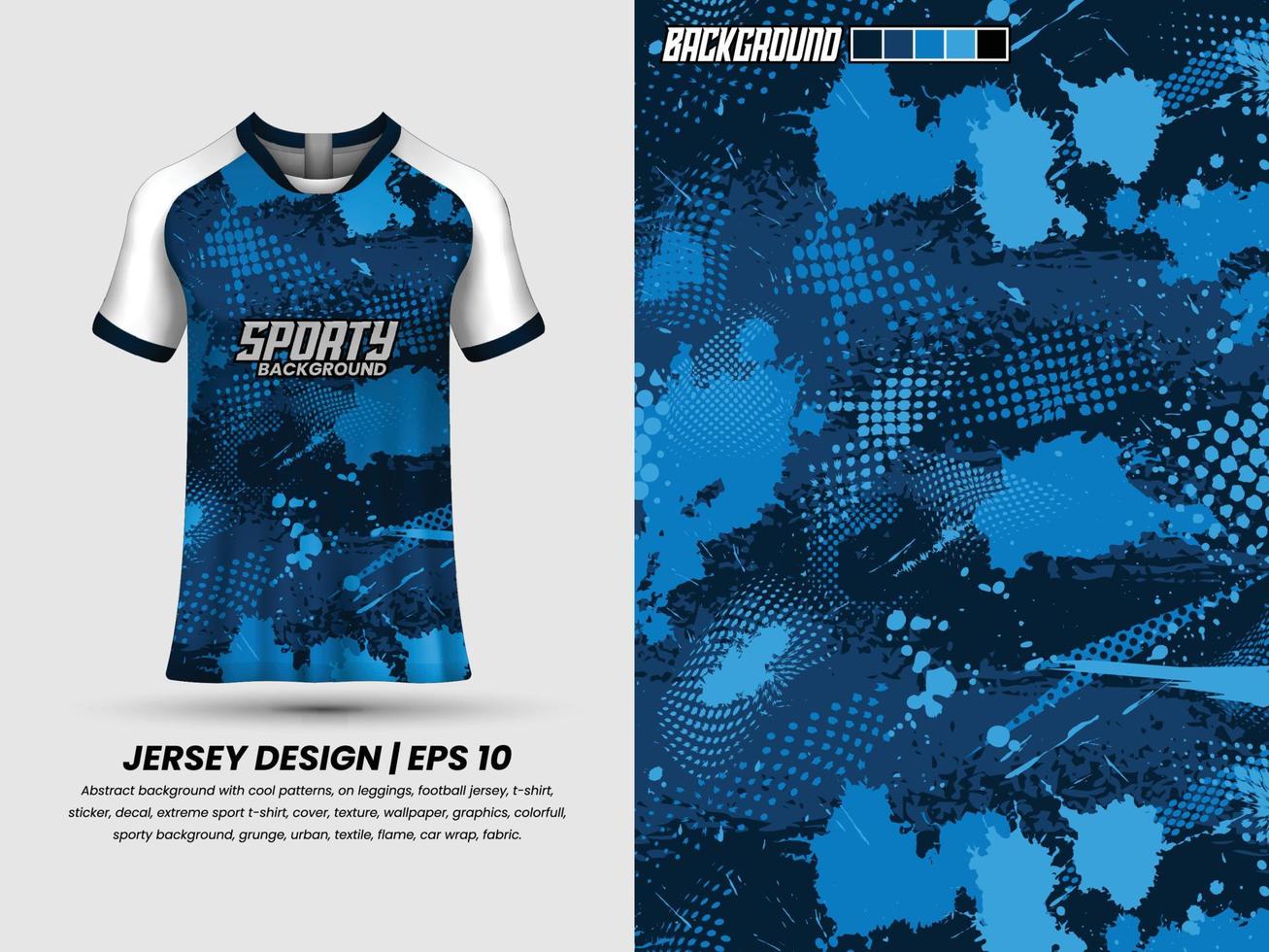 Fußball-Trikot-Design für Sublimation, Sport-T-Shirt-Design, Vorlagentrikot vektor