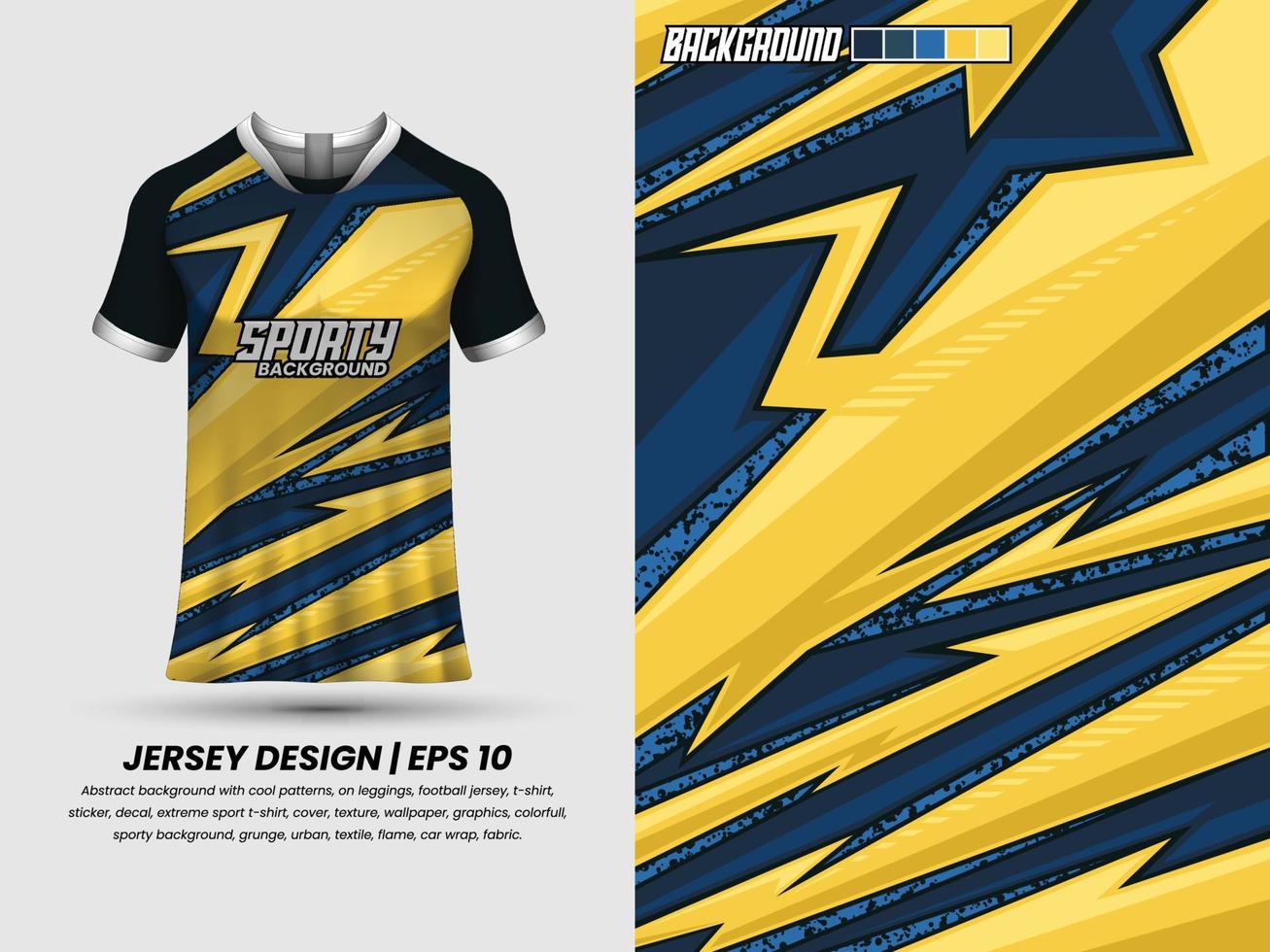 Fußball-Trikot-Design für Sublimation, Sport-T-Shirt-Design, Vorlagentrikot vektor