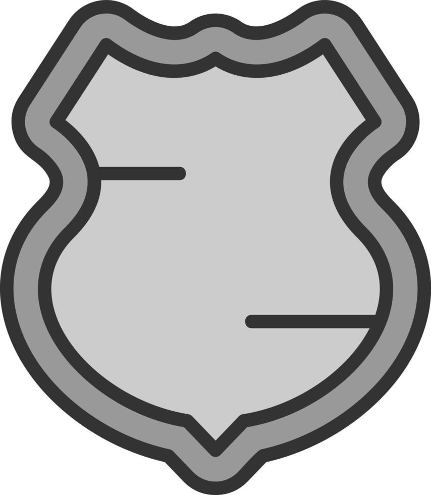 Polizei Schild Vektor Icon Design