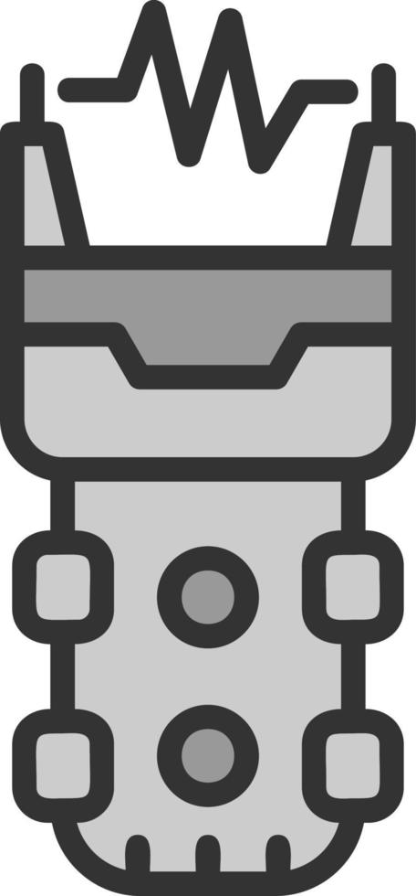 Elektroschocker-Vektor-Icon-Design vektor