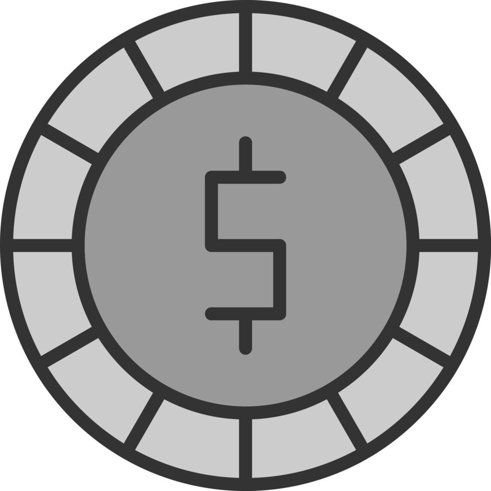 Münzvektor-Icon-Design vektor