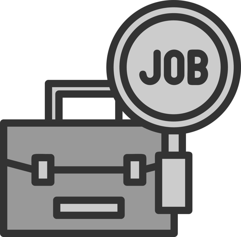 Jobsuche-Vektor-Icon-Design vektor