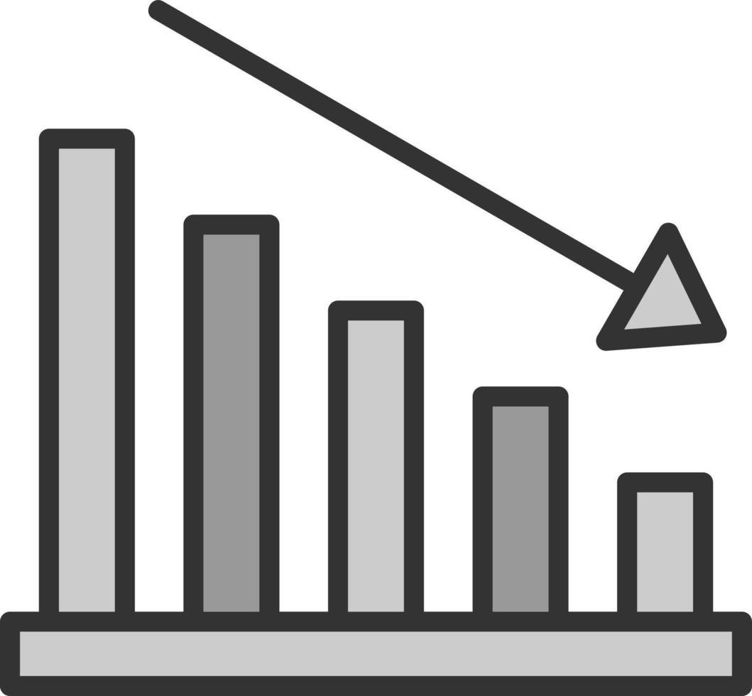 Grafik-Vektor-Icon-Design nach unten vektor