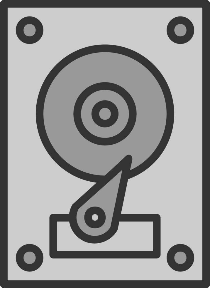 Festplatten-Vektor-Icon-Design vektor